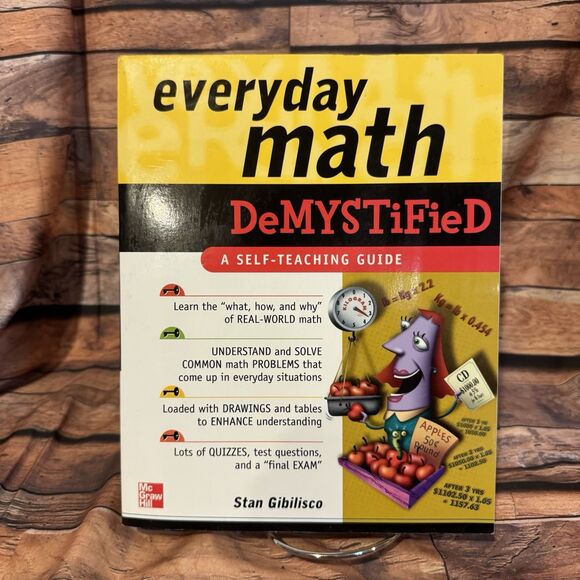 Everyday Math Demystified Stan Gibilisco Self-Teaching Guide McGraw-Hill Book - Picture 1 of 11